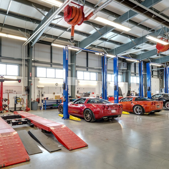 Inside the Davenport Motorsports Calgary shop